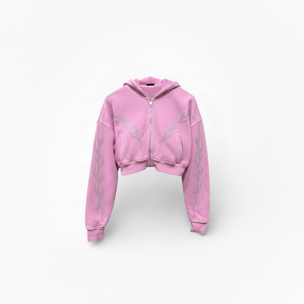zaäz pink lemonade zip hoodie